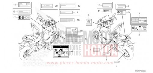 CAUTION LABEL ADV750S de 2025